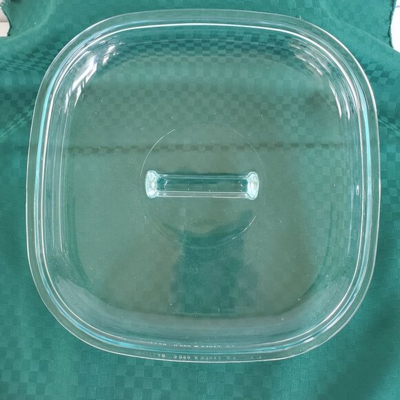 PYREX Replacement Cover Lid Casserole Hotdish Clear Glass Square 10" 680C-07 - Picture 1 of 5